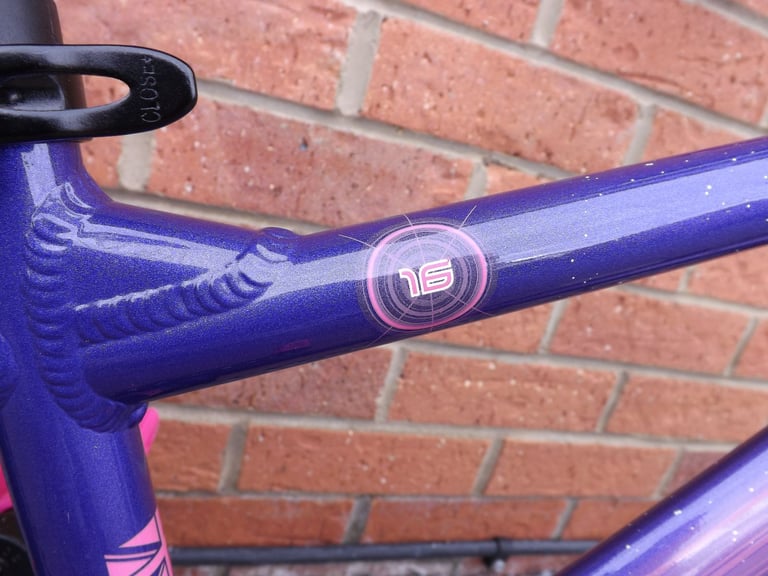 Carrera Cosmos Kids Bike - 16" Wheel - Purple / Pink