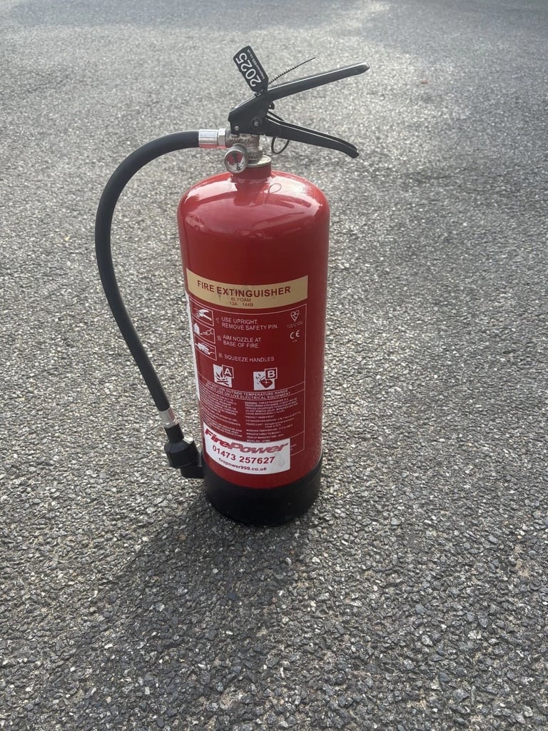 image for 6 Litre Foam Fire Extinguisher Serviced May 2025 Collection Only
