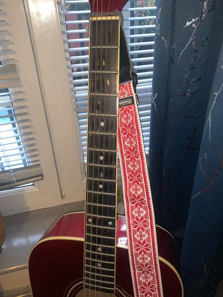 Fender Squier Acoustic Guitar with stand and strap
