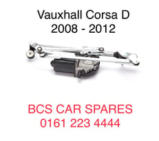 Vauxhall Corsa D. Front Wiper motor + Linkage. New. 2010 - 2012. 