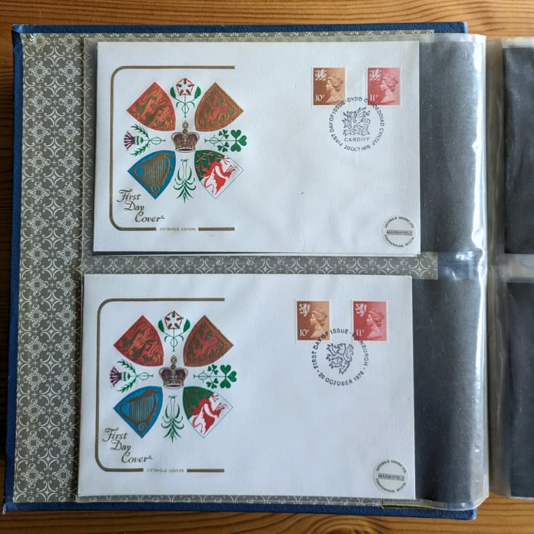 image for 50p each 9x Stamp First Day of Issue covers