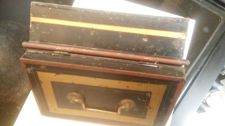 image for 2 very old tin boxes 