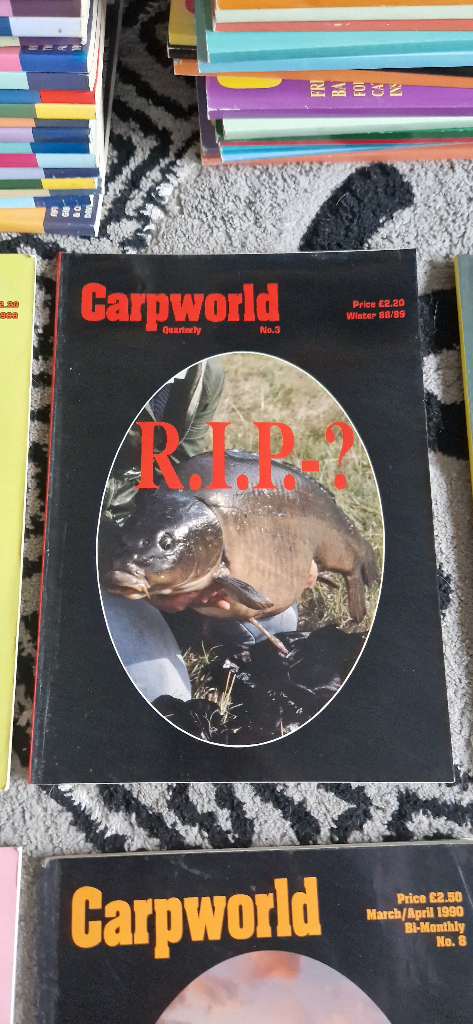 Carp fishings magazines.  Carpworld 1988