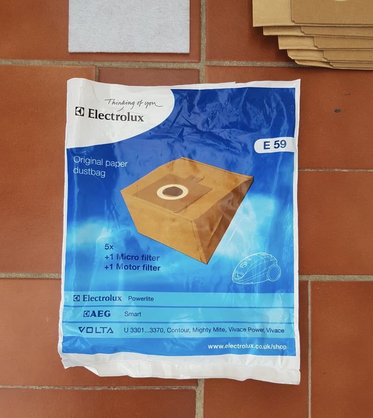 image for Electrolux E59 Paper Dustbags X5 + Filter