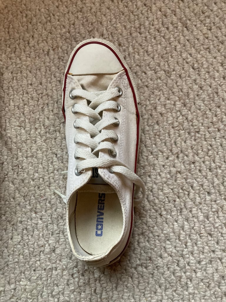 Converse white trainers size 5.5