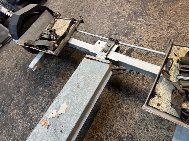 Car ,van recovery dolly towing trailer ramps straps hand winch 