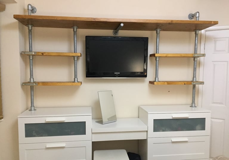 image for Scaffold shelves key clamp bedroom shelving industrial shelf