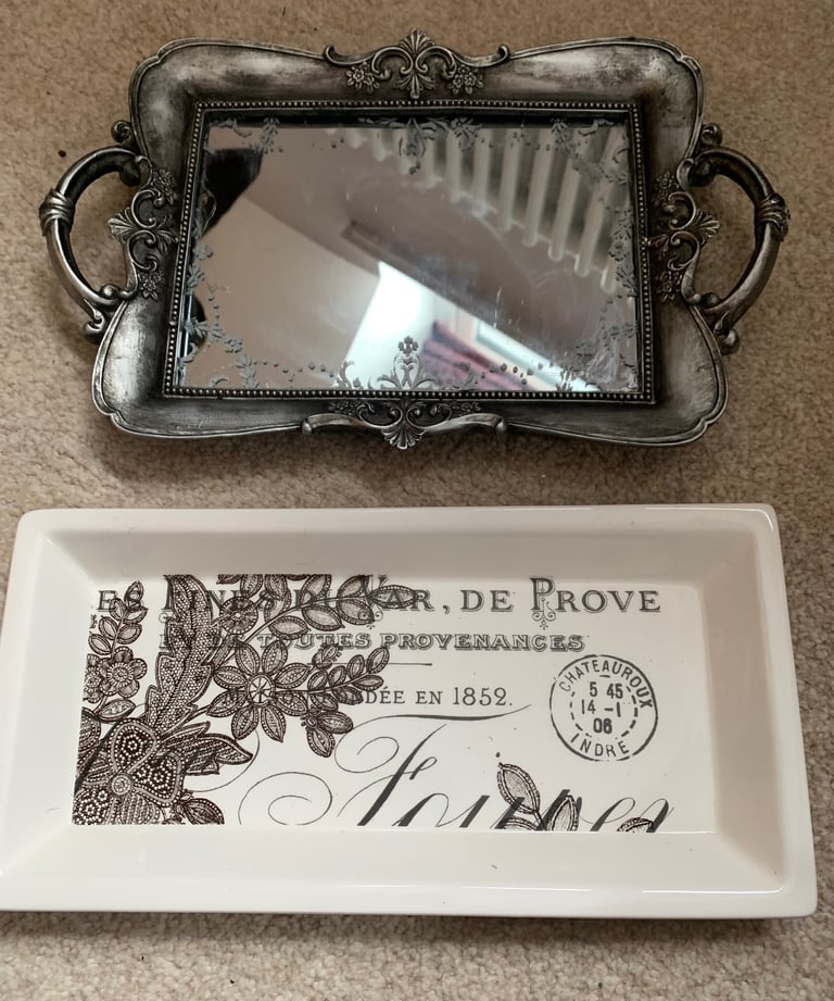image for Dunelm trinket trays, for jewellery, perfume candles etc