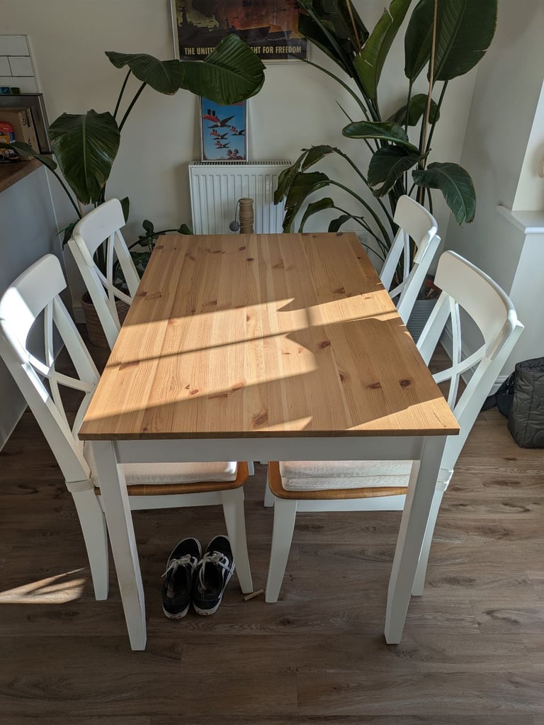image for IKEA Dining Table & 4 Chairs