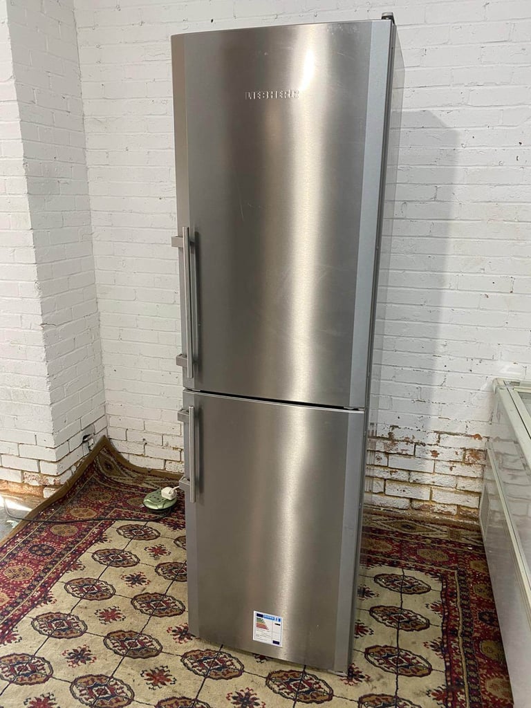 image for  LIEBHERR Tall 2M Stainless Steel Fridge Freezer Frost Free For Sale 50/5