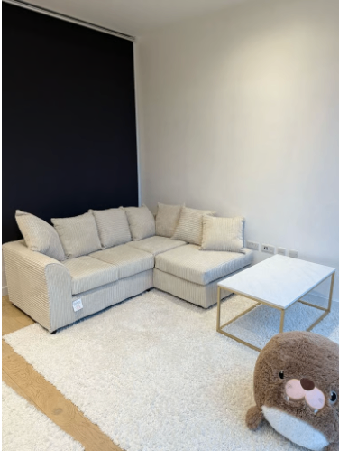 Brand New Dylan L Shape corner Sofa Set in Cream Colour - SAME/NEXT DAY DELIVERY