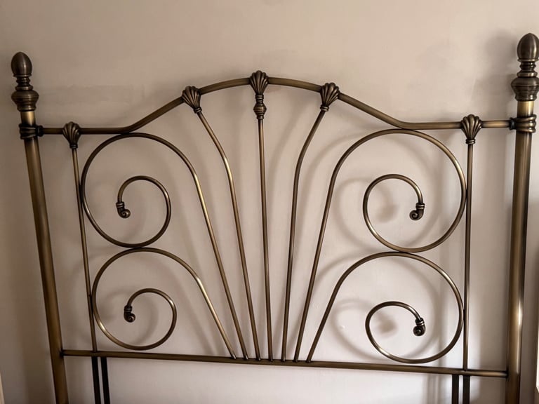 Brass double headboard