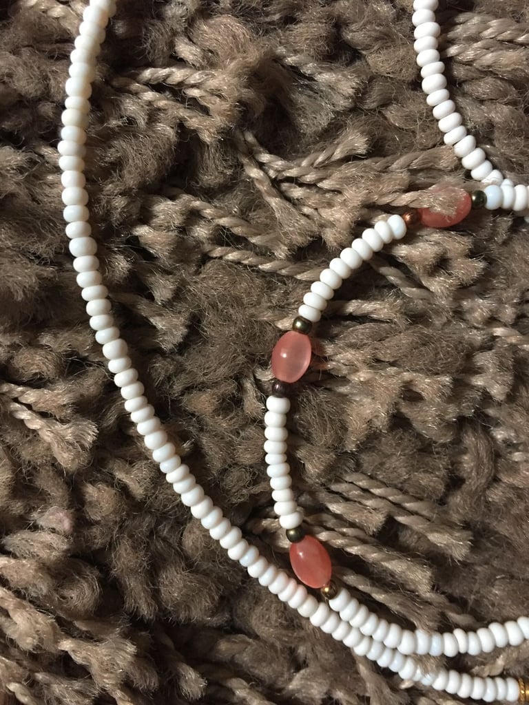 Coral Necklace & 2 Bracelets and 1 Shell Bracelet. 