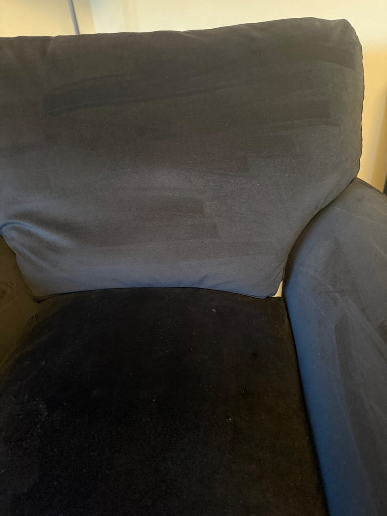 Next Black Velvet Armchair 