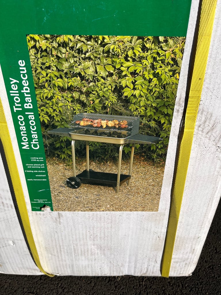 image for Monaco Trolley Charcoal Barbeque - still boxed