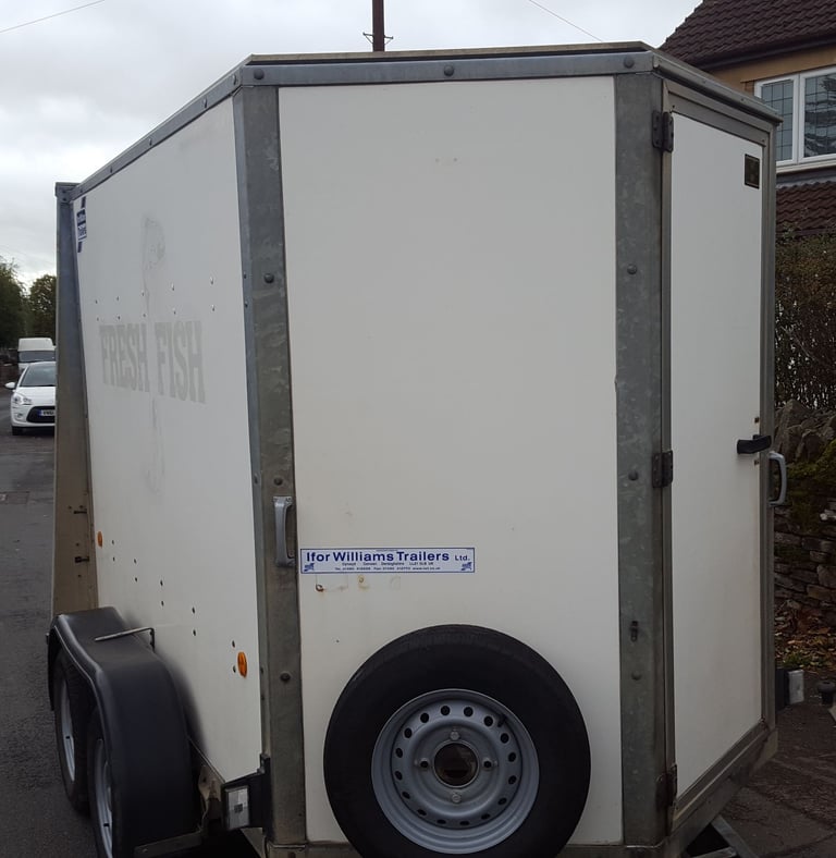 ifor williams bv85 box trailer twin wheel 2700kg gwt 