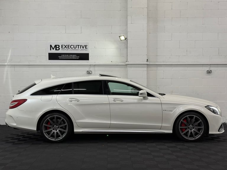 2017 17 MERCEDES BENZ CLS63 S AMG 5.5 V8 BI-TURBO 585 BHP SHOOTING BRAKE WHITE