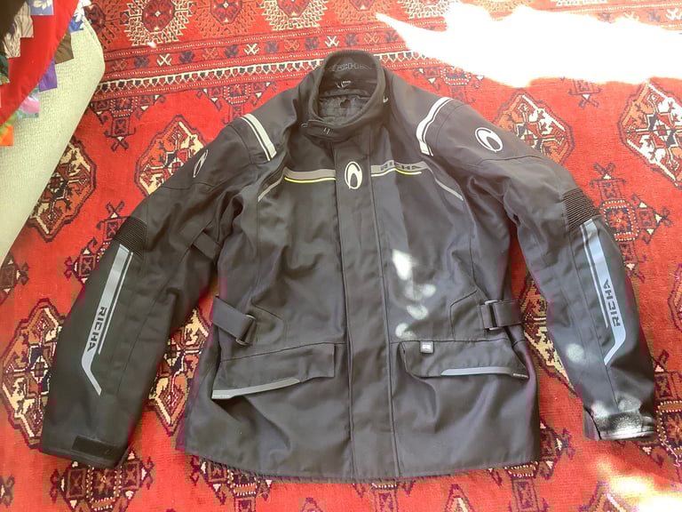 image for 🏍️ RICHA STORM MOTORCYCLE 🏍️ JACKET - BLACK ( SIZE X-LARGE)