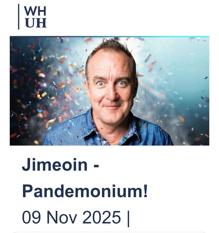 Jimeoin 9th Nov 7.30pm waterfront Belfast x 2