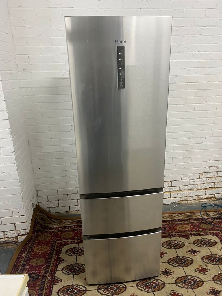 FREE DELIVERY Haier Stainless Steel 3Doors Frost Free Fridge Freezer For Sale