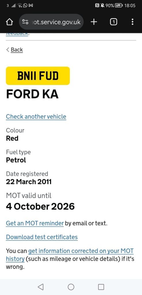 2011 Ford Ka Zetec 1.3 £35 Tax Low Miles 67k Full Mot 4/10/2026 Rust Free….