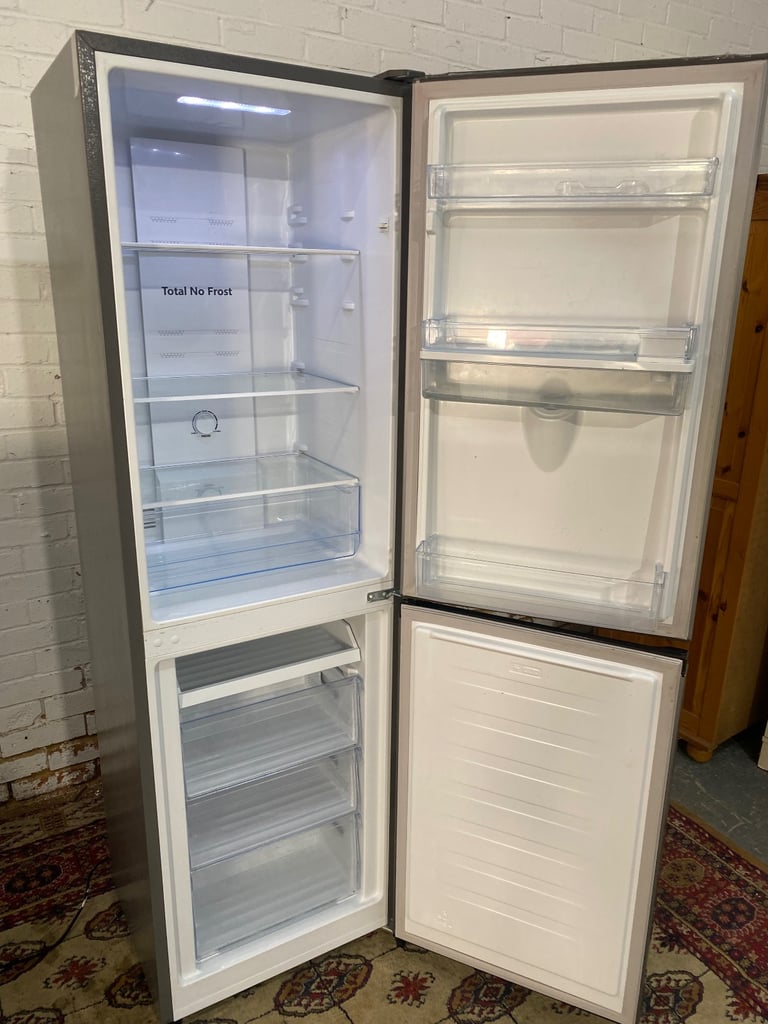 🚚Tall FridgeMaster Grey Fridge Freezer With Water Dispenser Frost Free For Sale 