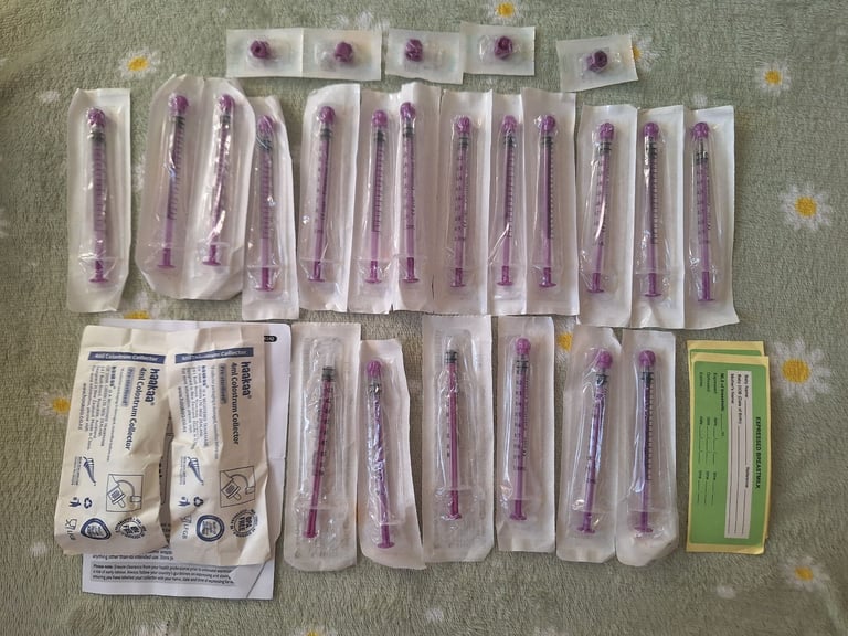 Colostrum Syringe Plastic Syringes and Collector Kit