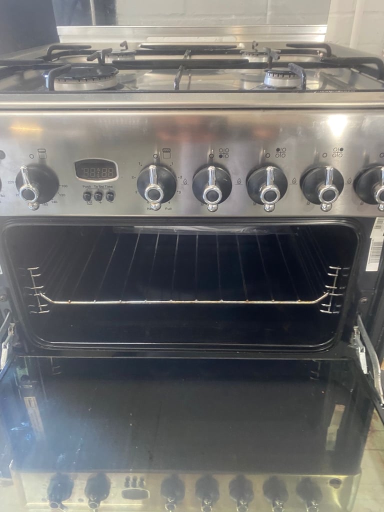 🚚Beautiful Indesit 60CM Stainless Steel Gas Cooker 