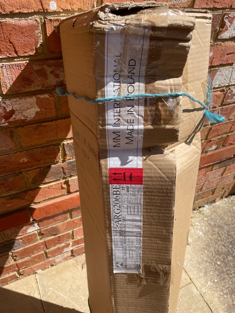 Flat Packed Beech effect Wood Bookcase