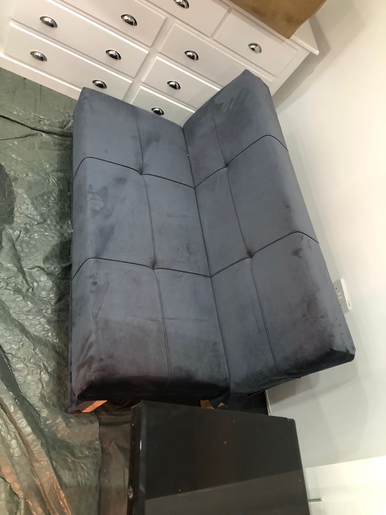 image for New navy two seater sofa - available today bargain price 