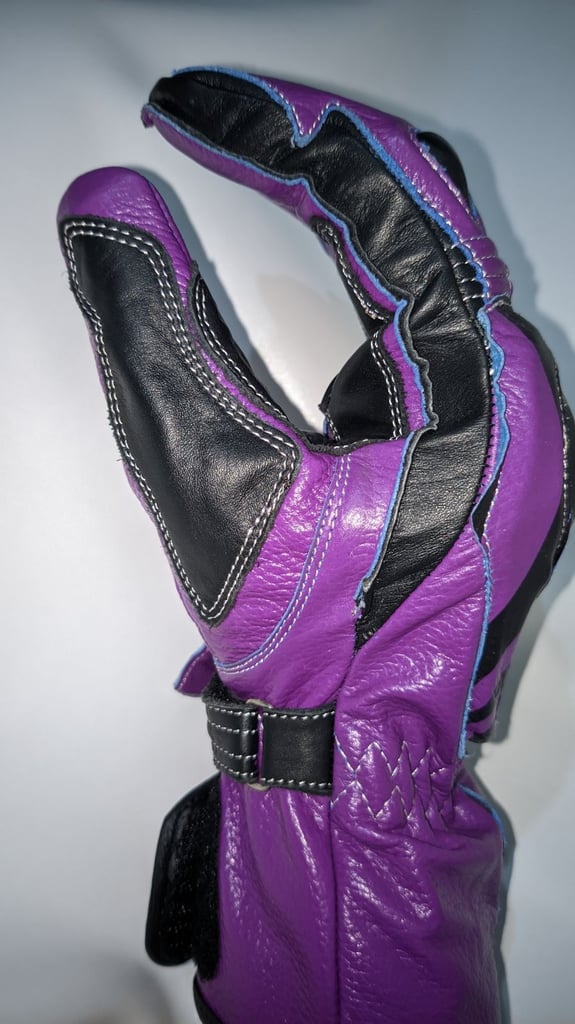 Motorcycle Leather Racing Gloves - Valentino Rossi VR46 MotoGP Leather Gloves