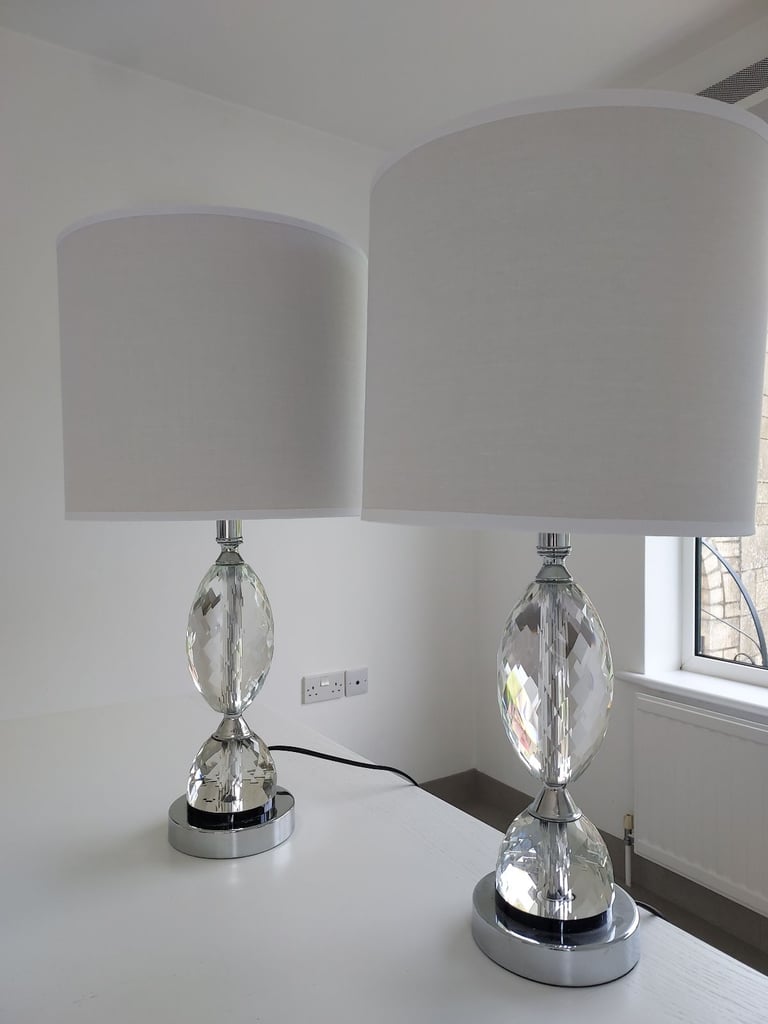 White Table Lamps x 2