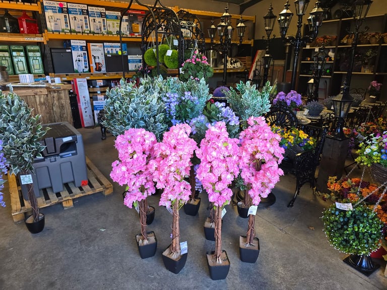 4ft tall artificial blossom trees