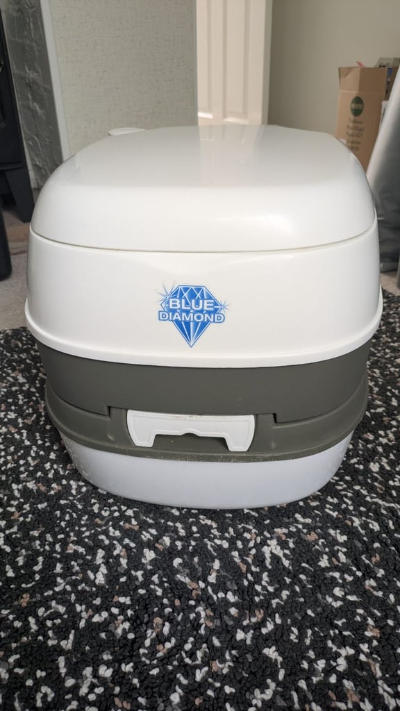 Blue diamond camping toilet