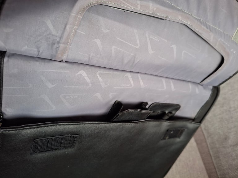 New Leather Antler Laptop Case / Bag. Labelled. Several side storage pockets.see pictures