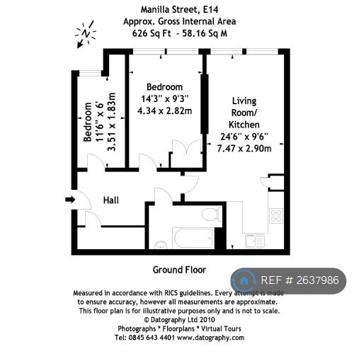2 bedroom flat in Manilla Street, London, E14 (2 bed) (#2637986)