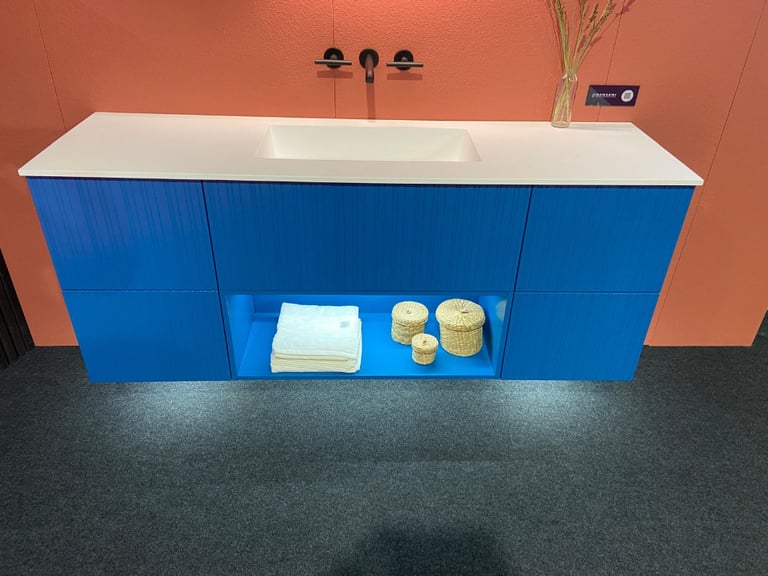 Dansani YOU! Urban 160cm set inc LED Mirror & Storage Bespoke Blue rrp £11163