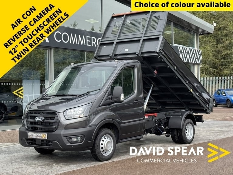 image for 2025 Ford Transit 165ps 350 Leader Single Cab Tipper DRW with A/C, Rev Cam and 12 Screen Tipper D...