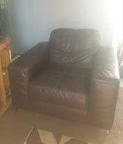 Free one seater real leather sofa 