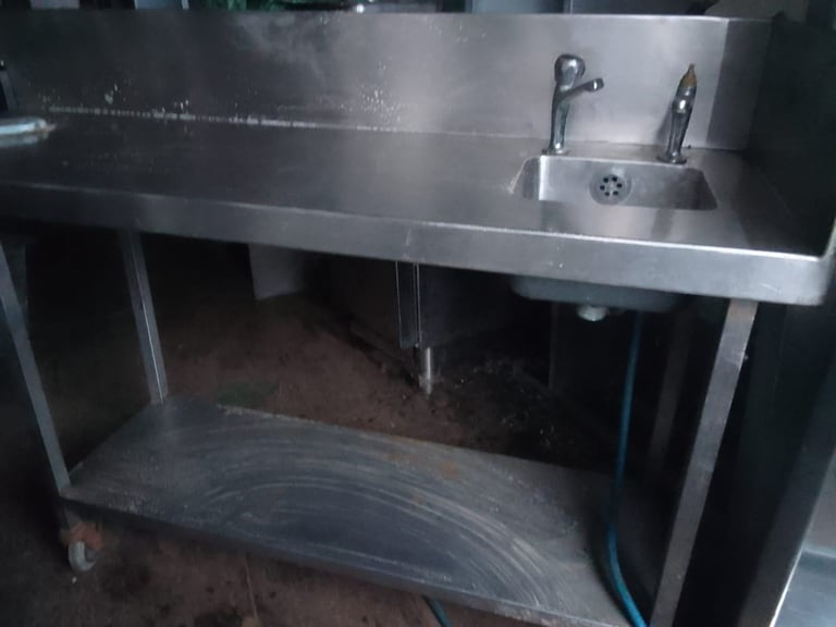 Catering equipment commercial stainless Steel sinks hand wash restaurant kitchen trailer items 