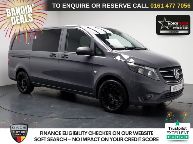 2021 Mercedes-Benz Vito 2.0 119 CDI Premium Crew Van Double Cab 5dr Diesel G-Tronic RWD L2 Euro 6...