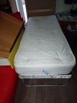 Plush velvet single divan base and mattress