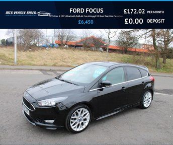  FORD FOCUS 1.0T ZETEC S 2015,Bluetooth,DAB,Service History,60mpg,£20 Tax,Ulez Compliant