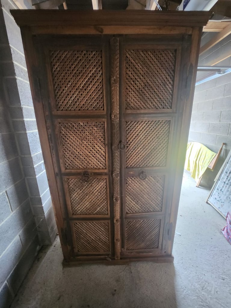 Vintage Indian armoire or storage cupboard