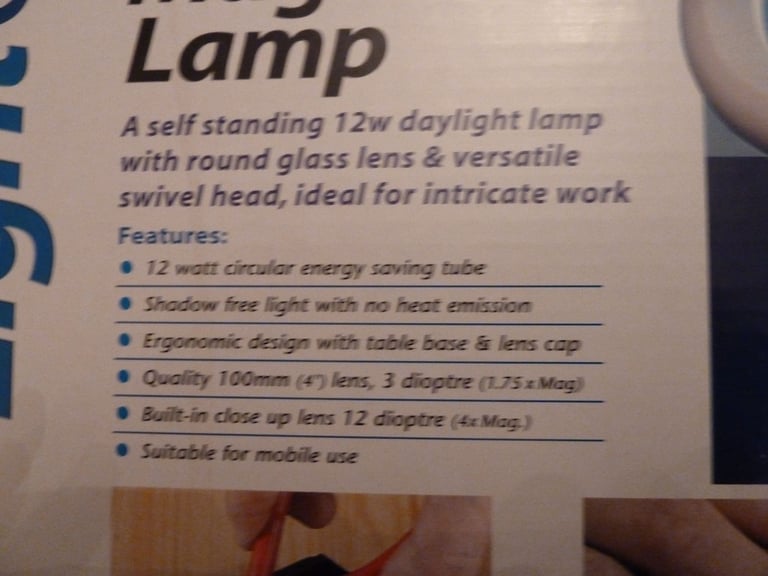 LightCraft Compact Table Magnifier Lamp