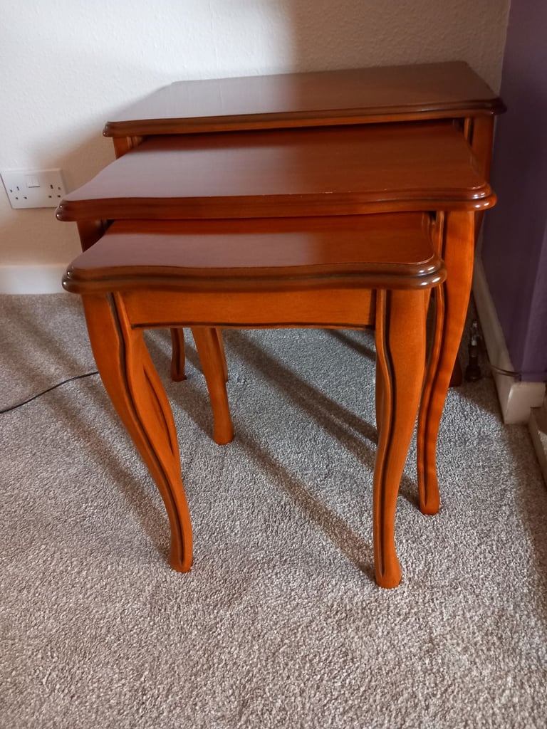 image for Nest of 3 tables shaped tops and legs