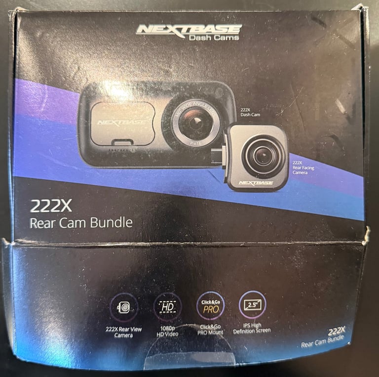 NEXTBASE Dash Cam 222X Rear Cam Bundle