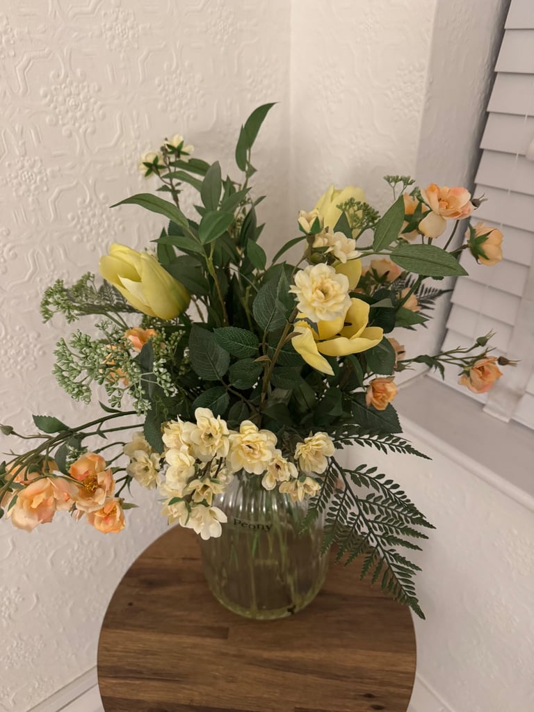 Peony faux flower 
