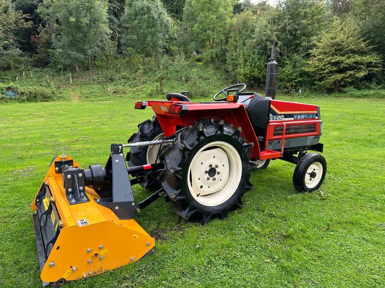 YANMAR FX20 2WD Compact Tractor & New 4ft Flail Mower *** WATCH VIDEO *** 20 HP * * 426 hours