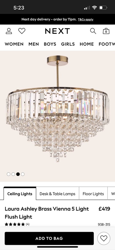 image for laura ashley vienna 5 light large chandelier 